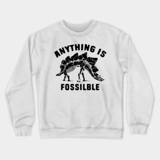 Funny Fossil Puns Crewneck Sweatshirt